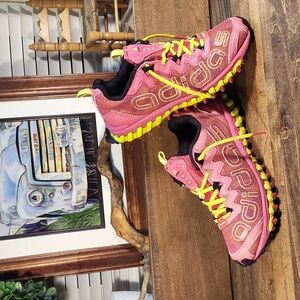 Adidas Spellout Vigor TR3, Pink Yellow, Trail Hiking Running Shoes, Comfy